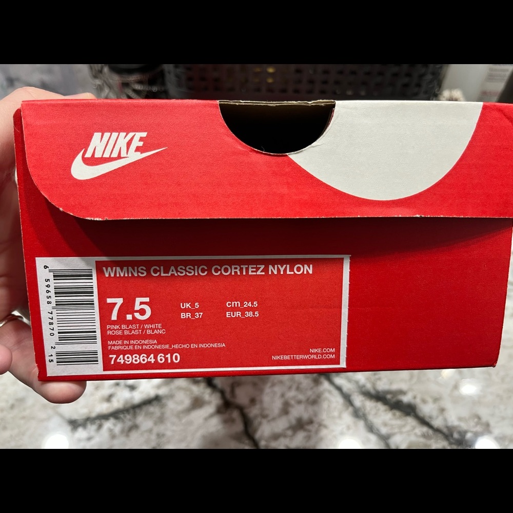 Womens Pink Nike Cortez